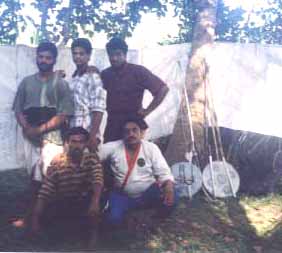 Edapallycotta branch students Shaji,Manoj, Ajayan with MG
