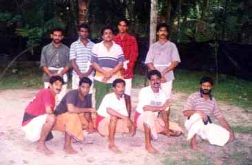 students Mujeeb, Ajayan,Gopan,shaji,etc with MG