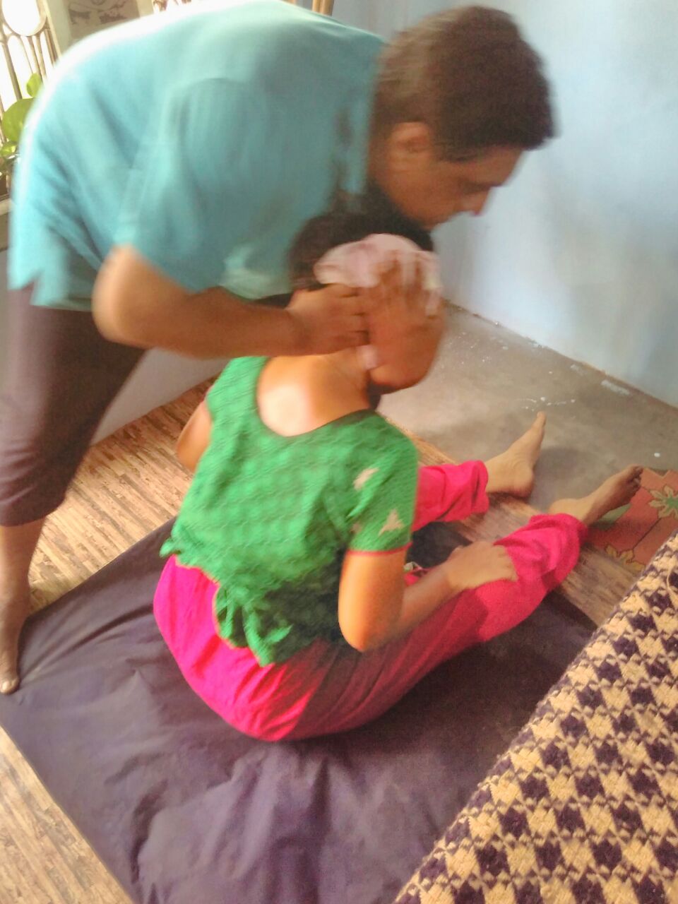 Marma chikitsa Treatment at Bali kalari Sangham, kollam