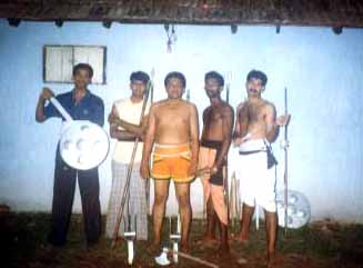 Shuhaid, Anish, Vinayan, Mujeeb with Mathew Gurukkal
