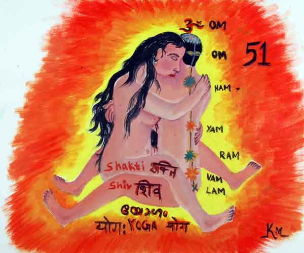 Sex to superconsciousness shiva shakthi painting