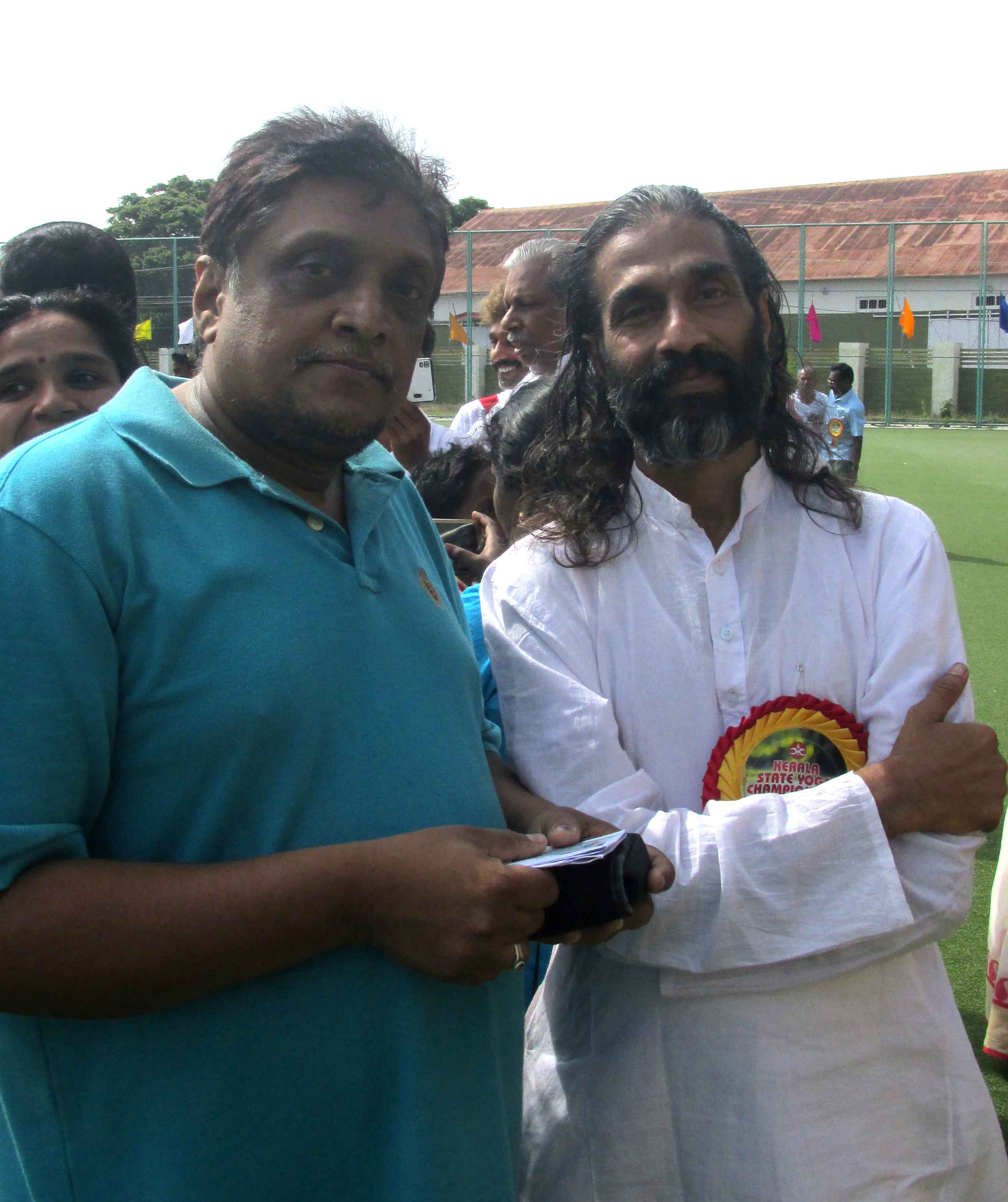 Mathew Guru with Dr.Rajeev