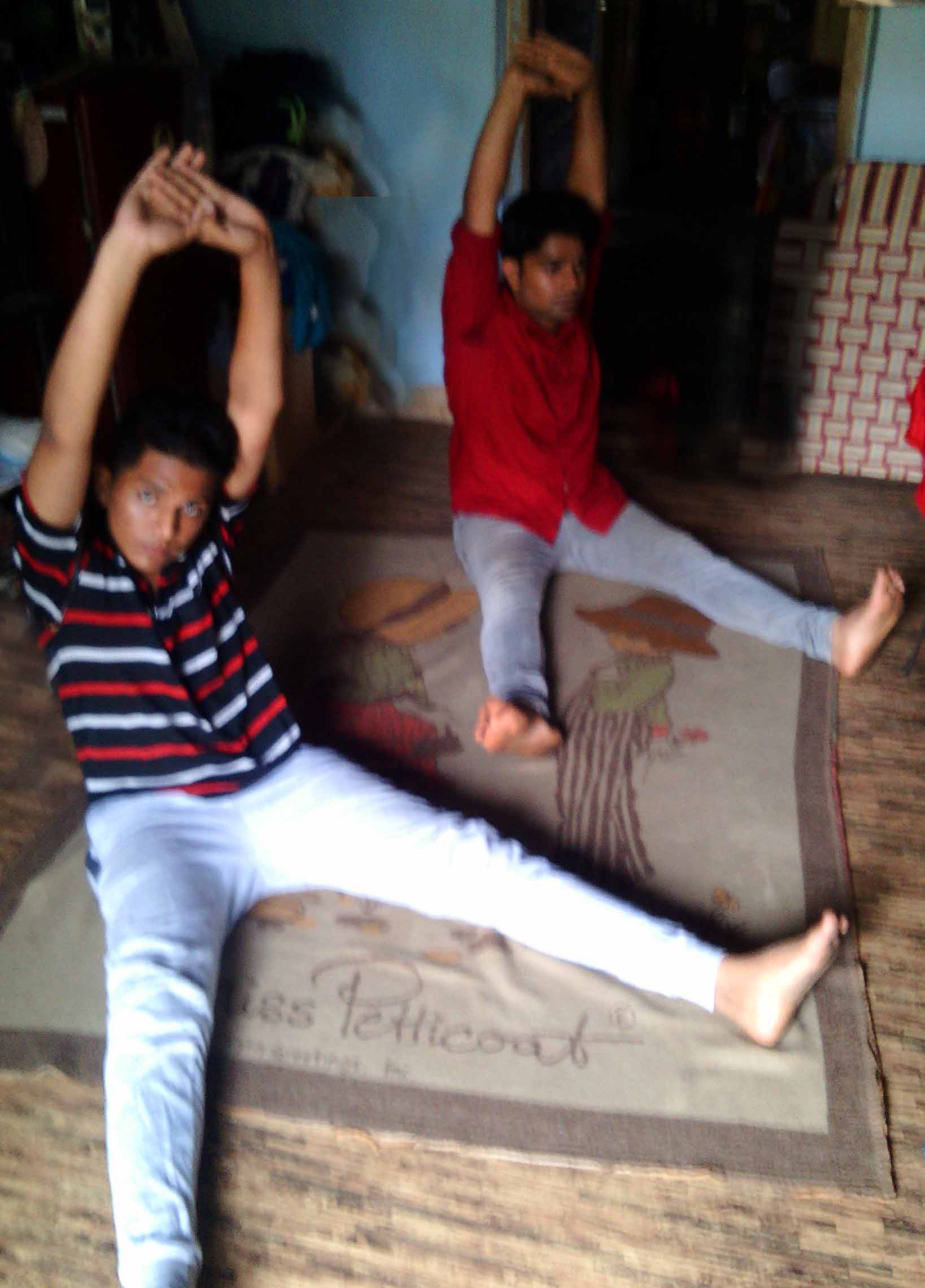Adults yoga class