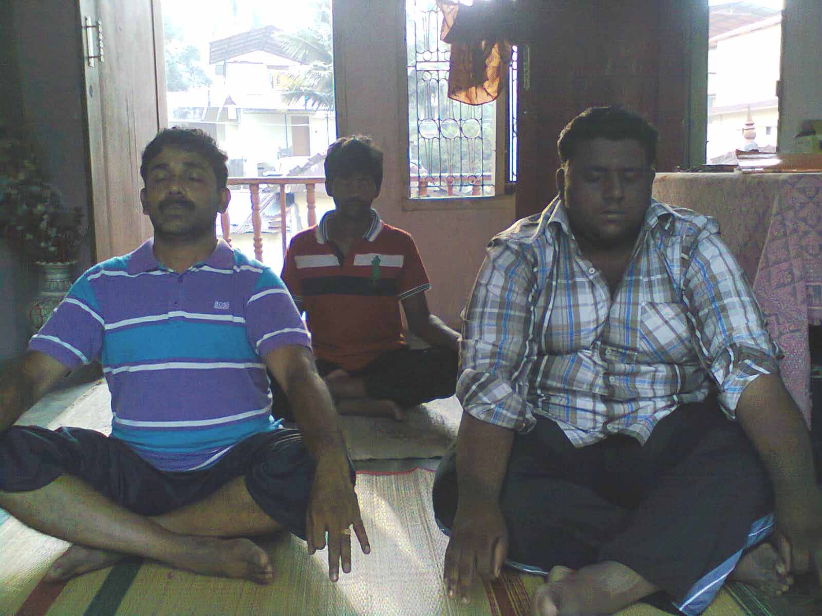 Adults yoga class
